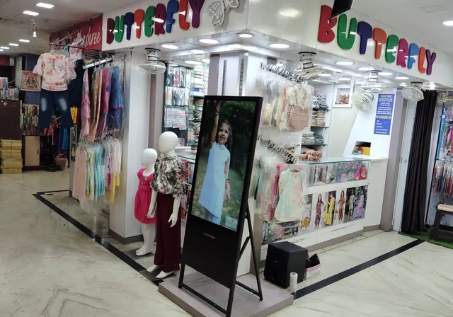 Installation at Butterfly Kids Store Standee