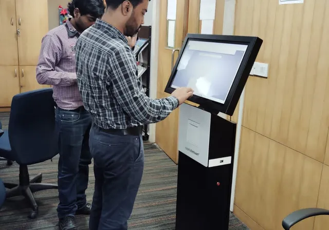 Installation at Techno India University Touch Kiosk
